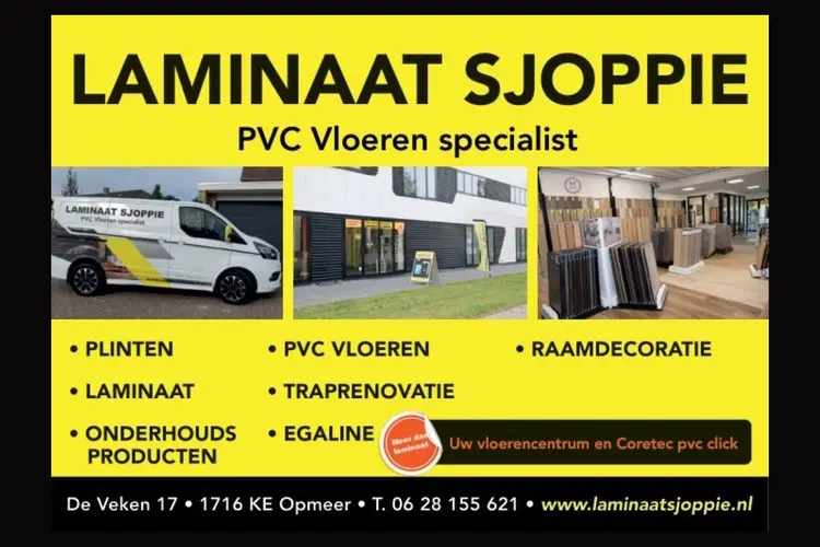 Uw vloerencentrum voor laminaat, PVC, parket en meer!