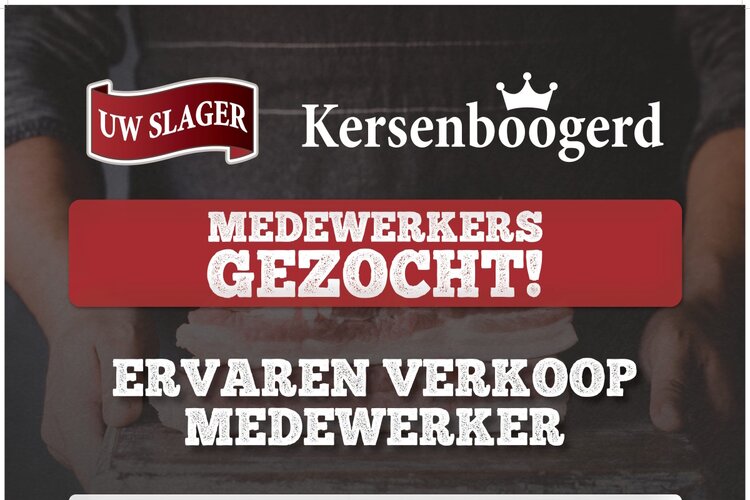 Vacature: Ervaren verkoopmedewerker bij Uw Slager Kersenboogerd