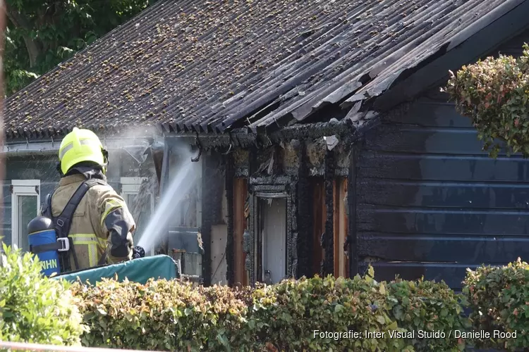 Brand in schuur in Venhuizen