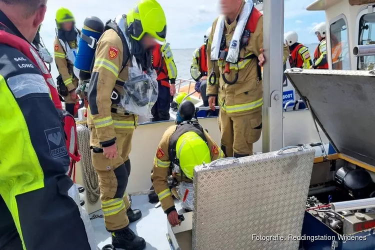 Kleine elektrische brand op motorboot