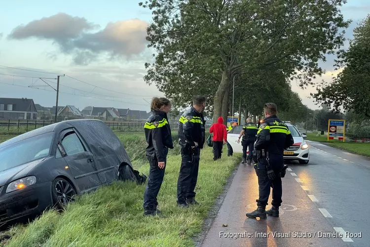 Bestuurder mee naar bureau na eenzijdig ongeval