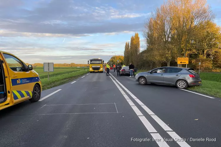 Kleine kettingbotsing in Grootebroek